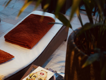 Eine große grüne Pflanze in einem dekorativen Topf, die sich durch üppige Blätter und lebhaftes Laub auszeichnet.